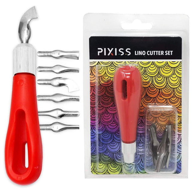 PIXISS Lino Cutter with 6 Cutting Blades by Pixiss - Vysn