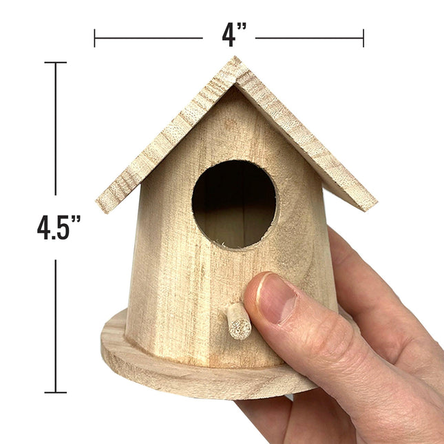 PIXISS Wooden Birdhouses Set of 6 by Pixiss - Vysn