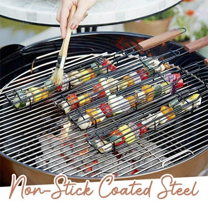 Portable BBQ Grilling Basket by Quality Home Distribution - Vysn