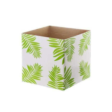 Posy Box Mini Gloss Leaf Green (13x12cmH) by Tshirt Unlimited - Vysn
