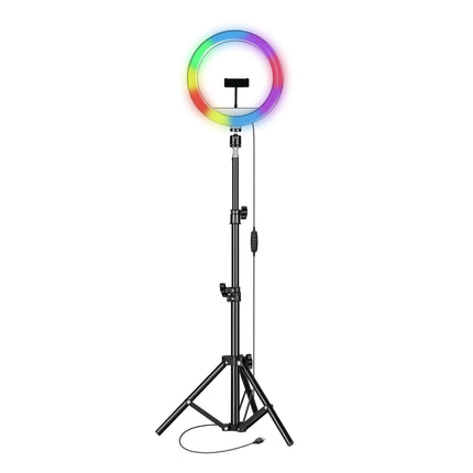 PRO Live Stream 12" LED Selfie Ring Light with RGB Floor Stand (SC-2230RGB) - VYSN