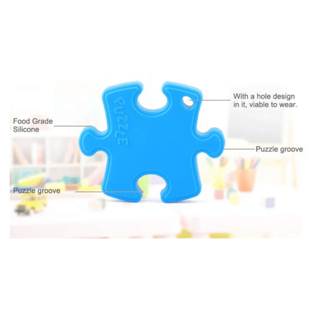 Puzzle Piece Silicone Teether by The Pencil Grip, Inc. - Vysn