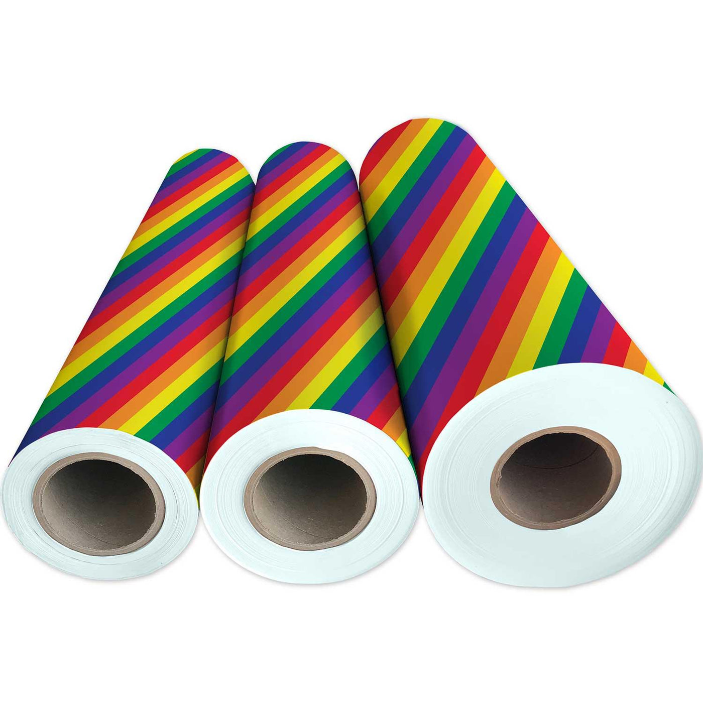 Rainbow Stripe Gift Wrap by Present Paper - Vysn