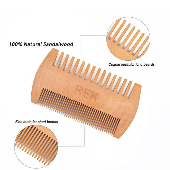 REK Sandalwood Beard Comb | REK Cosmetics by REK Cosmetics - Vysn