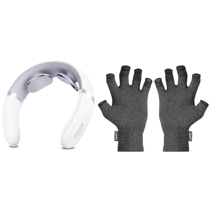 RelaxUltima Portable TENS Neck Massager & CompressUltima Compression Gloves Bundle - VYSN