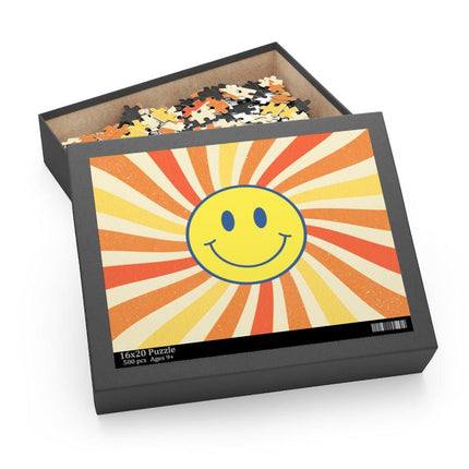 Retro Smiley Face Jigsaw Puzzle 500-Piece by Onetify - Vysn