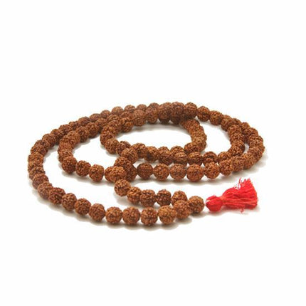 Rudraksha Natural Beads Mala - 108 Beads by OMSutra - Vysn