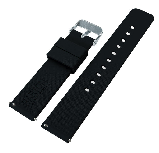 Samsung Galaxy Watch Active 2 | Silicone | Black by Barton Watch Bands - Vysn