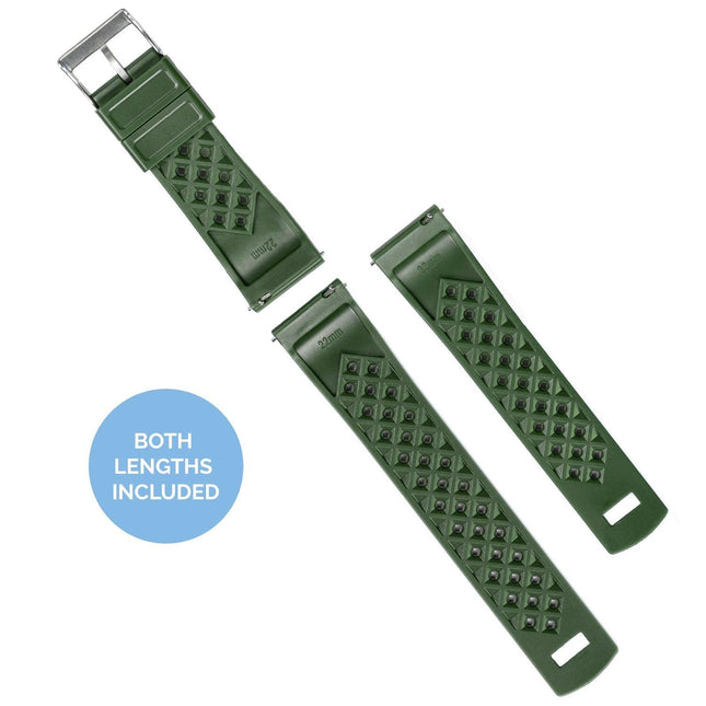 Samsung Galaxy Watch Active 2 | Tropical-Style 2.0 | Army Green by Barton Watch Bands - Vysn