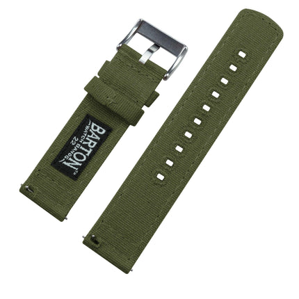 Samsung Galaxy Watch3 | Army Green Canvas by Barton Watch Bands - Vysn