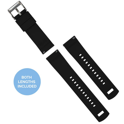 Samsung Galaxy Watch3 | Elite Silicone | Black by Barton Watch Bands - Vysn