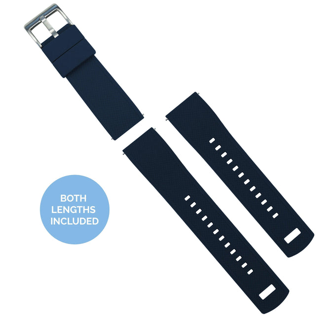 Samsung Galaxy Watch3 | Elite Silicone | Navy Blue by Barton Watch Bands - Vysn