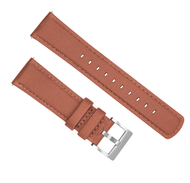Samsung Galaxy Watch3 | Sailcloth Quick Release | Copper Orange by Barton Watch Bands - Vysn