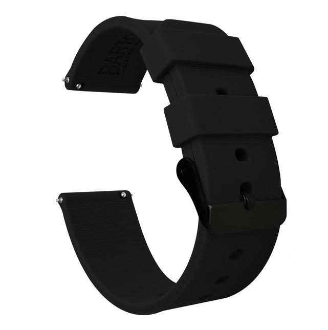 Samsung Galaxy Watch3 | Silicone | Black by Barton Watch Bands - Vysn