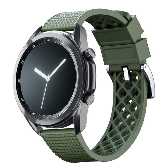 Samsung Galaxy Watch3 | Tropical-Style 2.0 | Army Green by Barton Watch Bands - Vysn