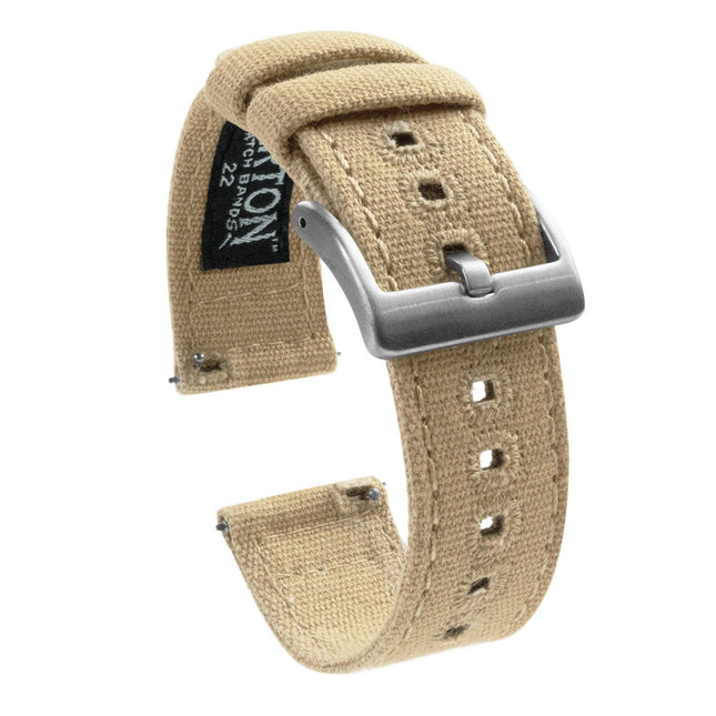 Samsung Galaxy Watch4 | Khaki Canvas by Barton Watch Bands - Vysn