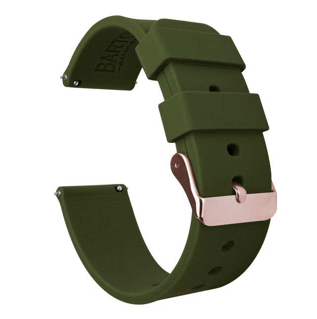 Samsung Galaxy Watch4 | Silicone | Army Green by Barton Watch Bands - Vysn