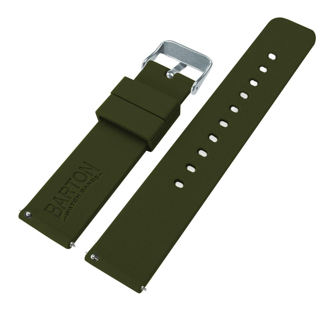 Samsung Galaxy Watch4 | Silicone | Army Green by Barton Watch Bands - Vysn
