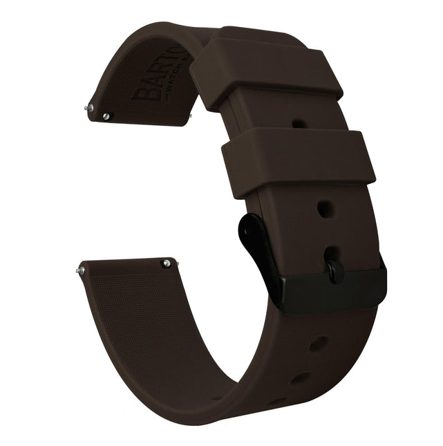 Samsung Galaxy Watch4 | Silicone | Chocolate Brown by Barton Watch Bands - Vysn