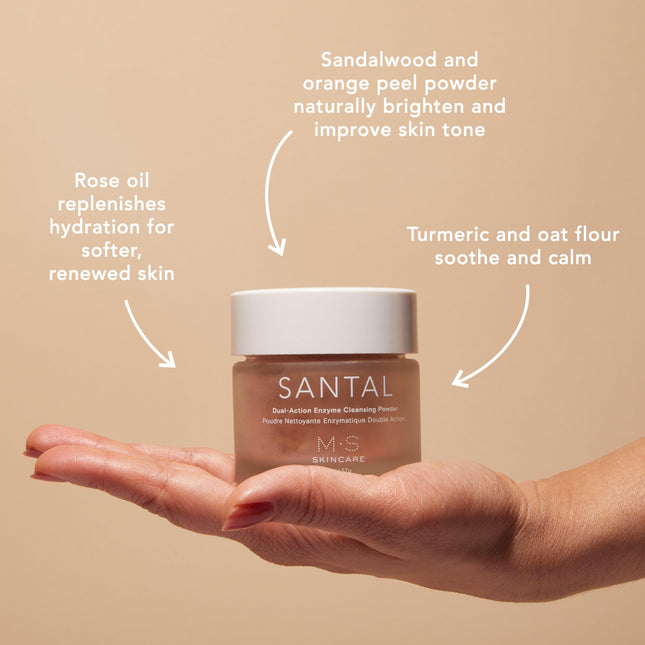SANTAL | Dual-Action Enzyme Cleansing Powder by M.S. Skincare - Vysn