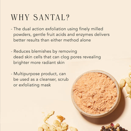 SANTAL | Dual-Action Enzyme Cleansing Powder by M.S. Skincare - Vysn