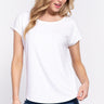 Short Dolman Slv Rib Knit Top - VYSN