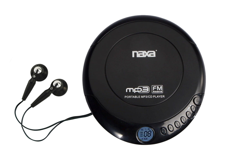 Slim Personal MP3/CD Player with 100 Second Anti-Shock & FM Scan Radio - VYSN