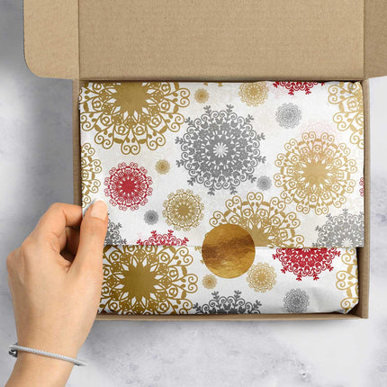 Snowfall 20" x 30" Christmas Gift Tissue Paper by Present Paper - Vysn