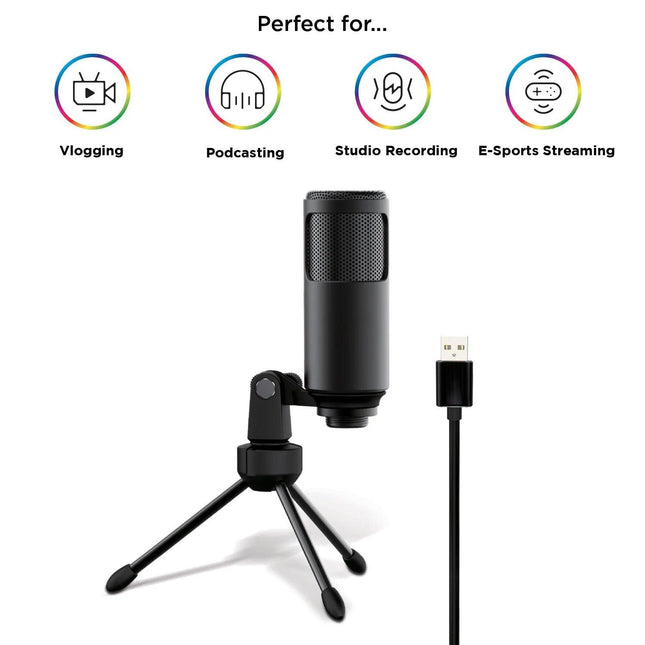 Sonictrek Studio Streaming Podcaster USB Microphone With Desk Tripod by Mifo USA - The World's Most Advanced Wireless Earbuds for Active Movers - O5, O7 - Vysn