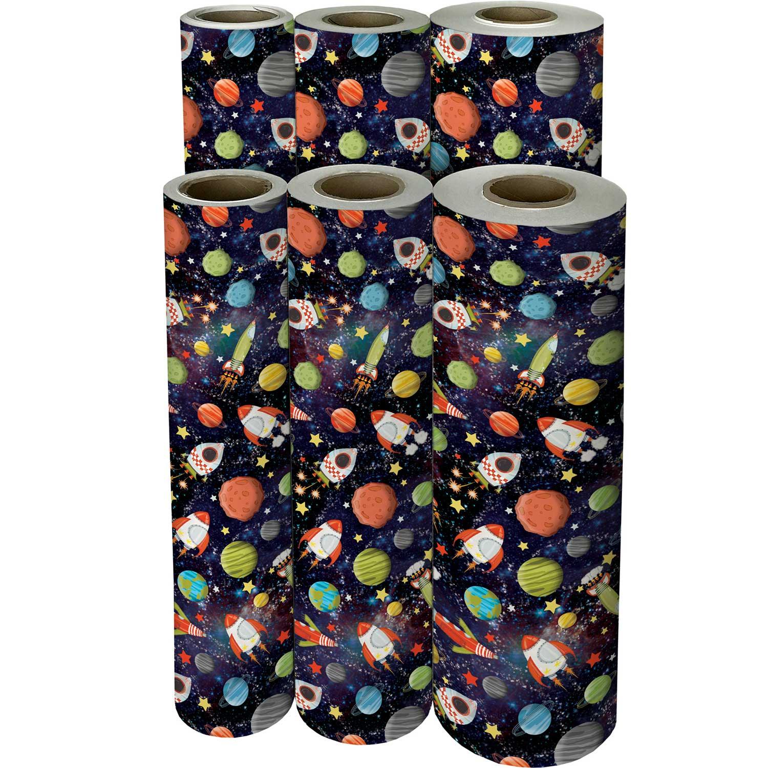 Space Gravity Birthday Gift Wrap by Present Paper - Vysn