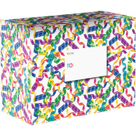 Streamers Medium Birthday Printed Gift Mailing Boxes by Present Paper - Vysn