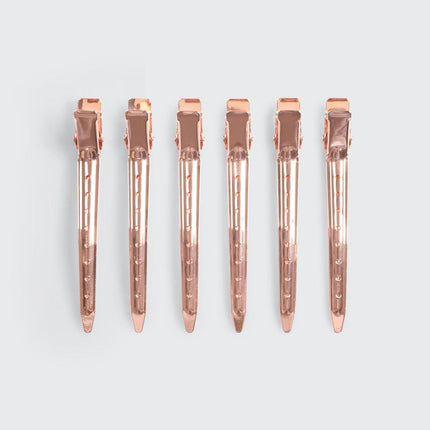 Styling Hair Clips 6pc (Rose Gold) by KITSCH - Vysn