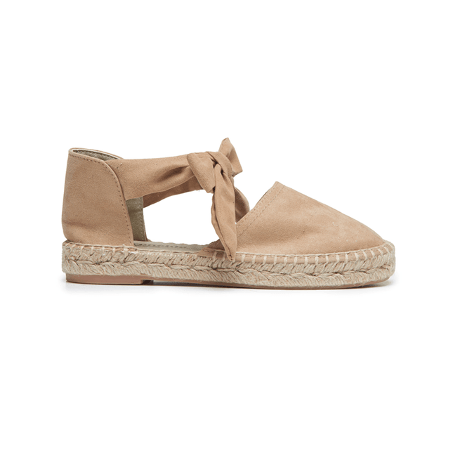 Suede Espadrille in Nude by childrenchic - Vysn