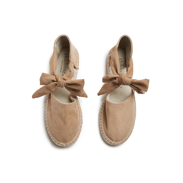 Suede Espadrille in Nude by childrenchic - Vysn