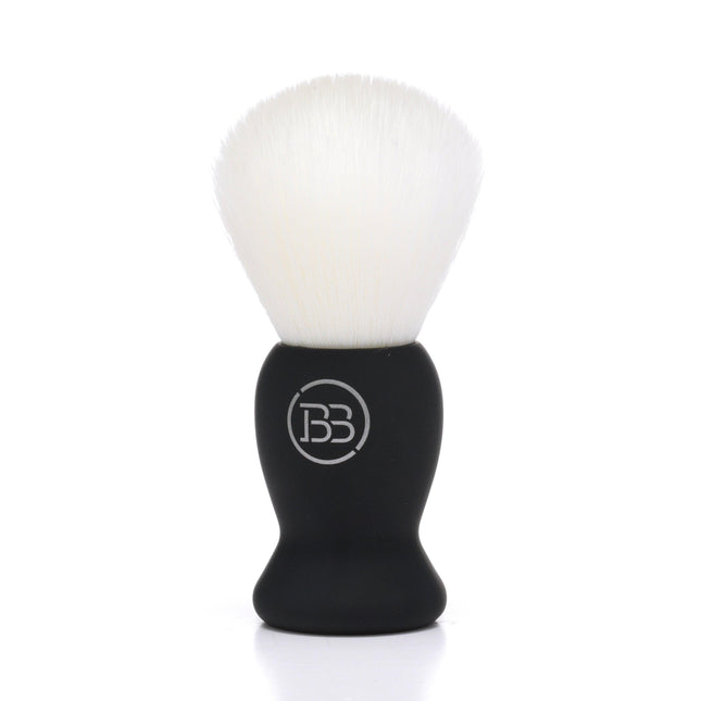 Synthetic White Shaving Brush by Battle Brothers Shaving Co. - Vysn
