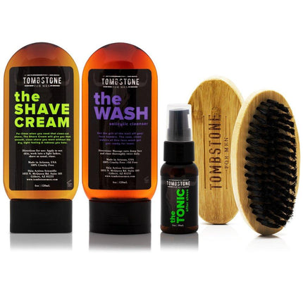 The Handsome Beard Care Kit - The Shave Cream, The Wash, The Tonic, & The Beard Brush - VYSN