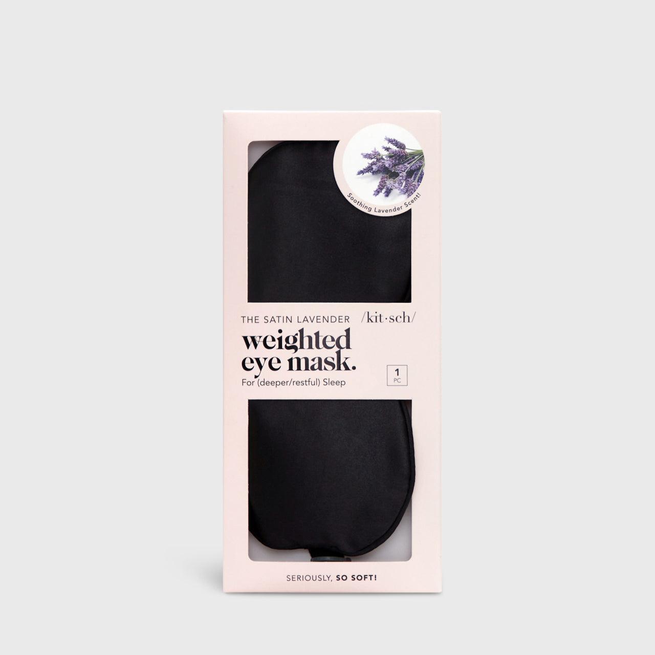 The Lavender Weighted Satin Eye Mask by KITSCH - Vysn