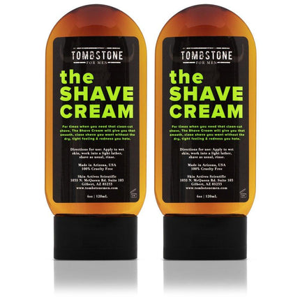 The Shave Cream - Nourishing Active Close & Clean-Cut Shave Ingredients - 4 oz - 2-Pack - VYSN