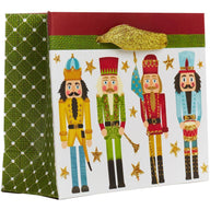 Tiny Matte Christmas Gift Bags with Glitter, Nutcracker by Present Paper - Vysn