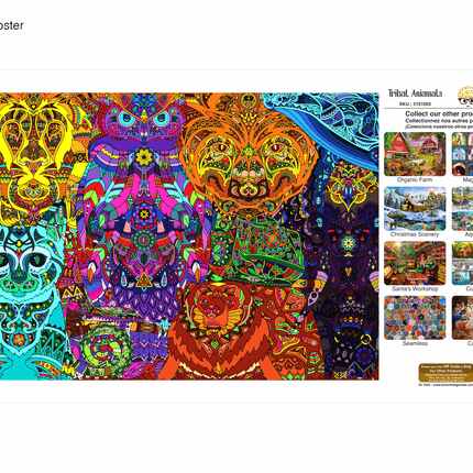 Tribal Animal Jigsaw Puzzles 1000 Piece by Brain Tree Games - Jigsaw Puzzles - Vysn