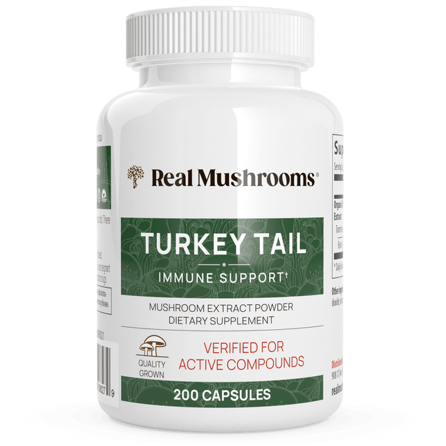 Turkey Tail Extract Capsules by Real Mushrooms - Vysn