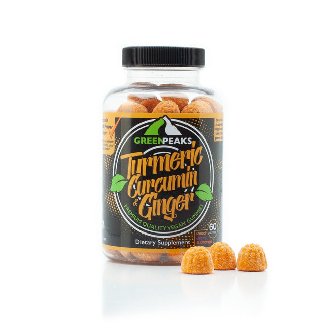 Turmeric Gummies - 60 Count by Green Peaks - Vysn