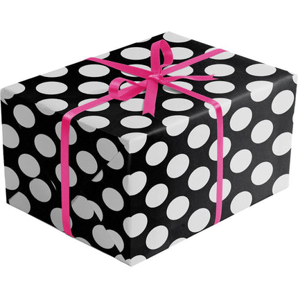 Two-Sided Black Silver Gift Wrap by Present Paper - Vysn