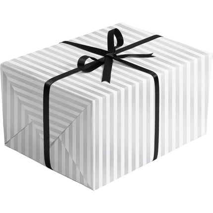 Two-Sided Black Silver Gift Wrap by Present Paper - Vysn