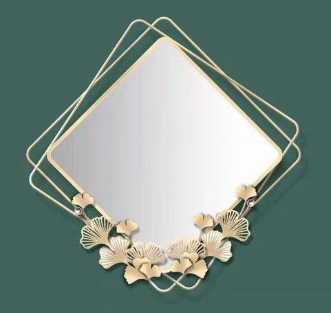 Wall Mirror - Decorative Metal Wall Mirror by Peterson Housewares & Artwares - Vysn
