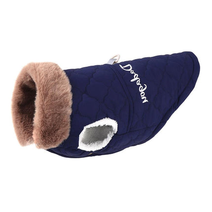 Waterproof Winter Jacket with Fur Collar for Small Dogs by Dach Everywhere - Vysn