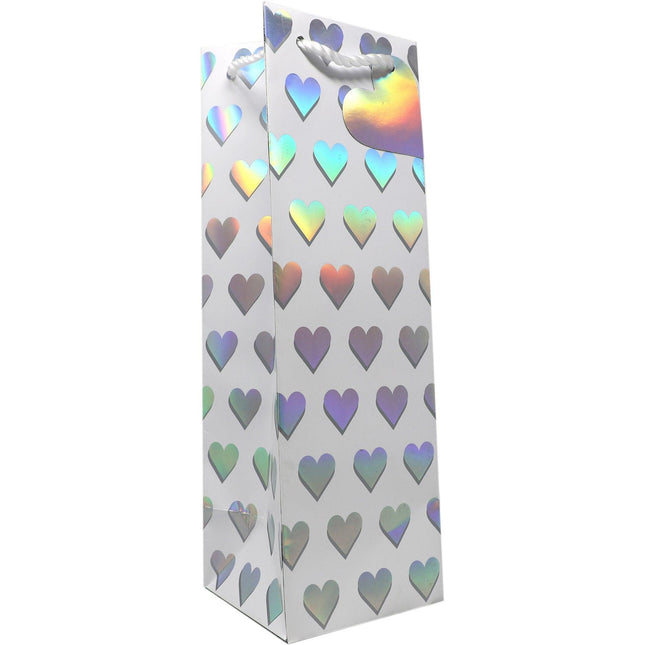 Wine Bottle Gift Bags, True Love with Holographic Accents by Present Paper - Vysn