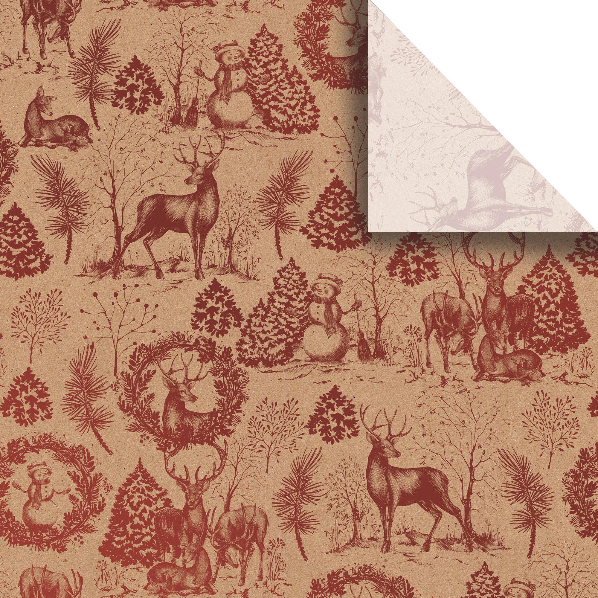 Winter Woods 20" x 30" Christmas Gift Tissue Paper by Present Paper - Vysn