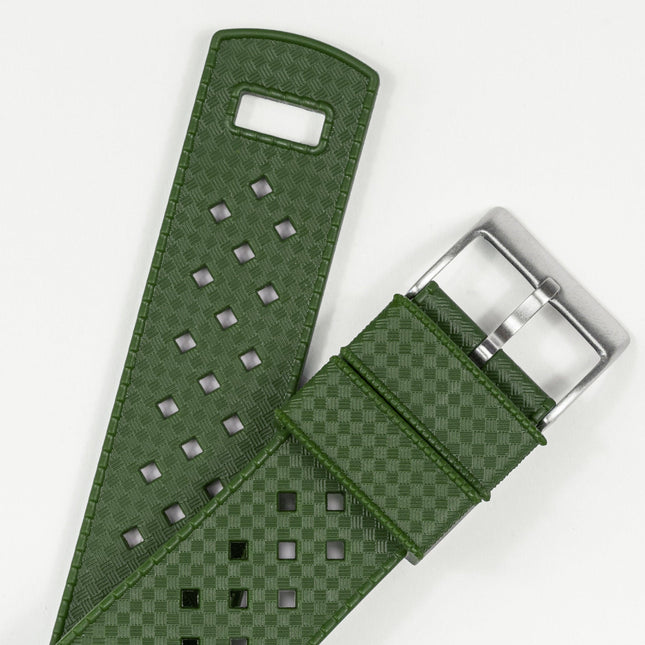 Withings Nokia Activité  and Steel HR | Tropical-Style 2.0 | Army Green by Barton Watch Bands - Vysn