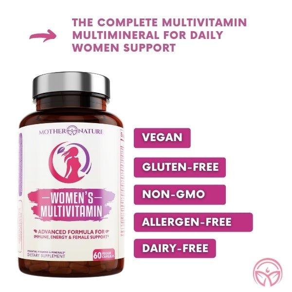 Women's Complete Multivitamin by Mother Nature Organics - Vysn